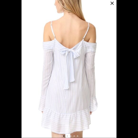 NWT SZ M Classic Chic Striped Coastal Cotton Pinstriped Leonna Dress - Picture 1 of 6